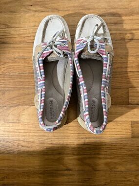 Sperry Women's 7M Angelfish striped boat shoes